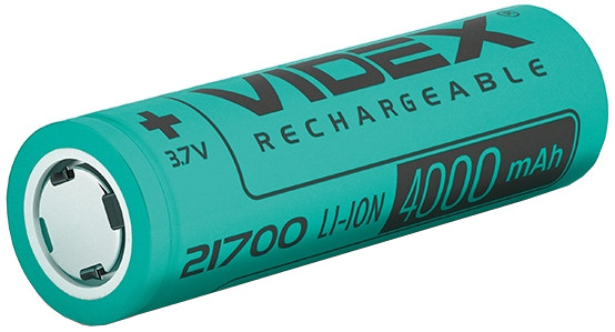 Аккумулятор / батарейка Videx 1x21700 4000 mAh (21700/4000/1B)