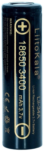 Аккумулятор Liitokala 1x18650 3400 mAh (Lii-34A)