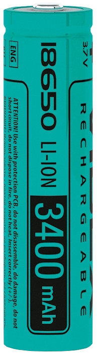 Аккумулятор Videx 1x18650 3400 mAh (18650/3400/1B)