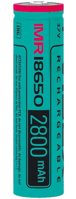 Акумулятор Videx 1x18650 2800 mAh 20A (IMR18650/2800/1BLK)