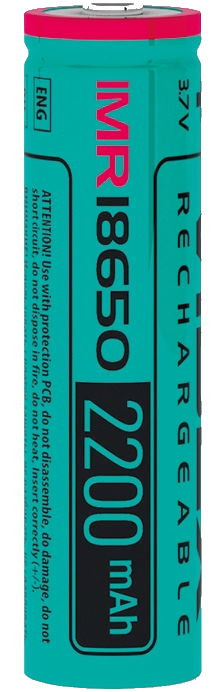 Акумулятор Videx 1x18650 2200 mAh 20A (IMR18650/2200/1BLK)