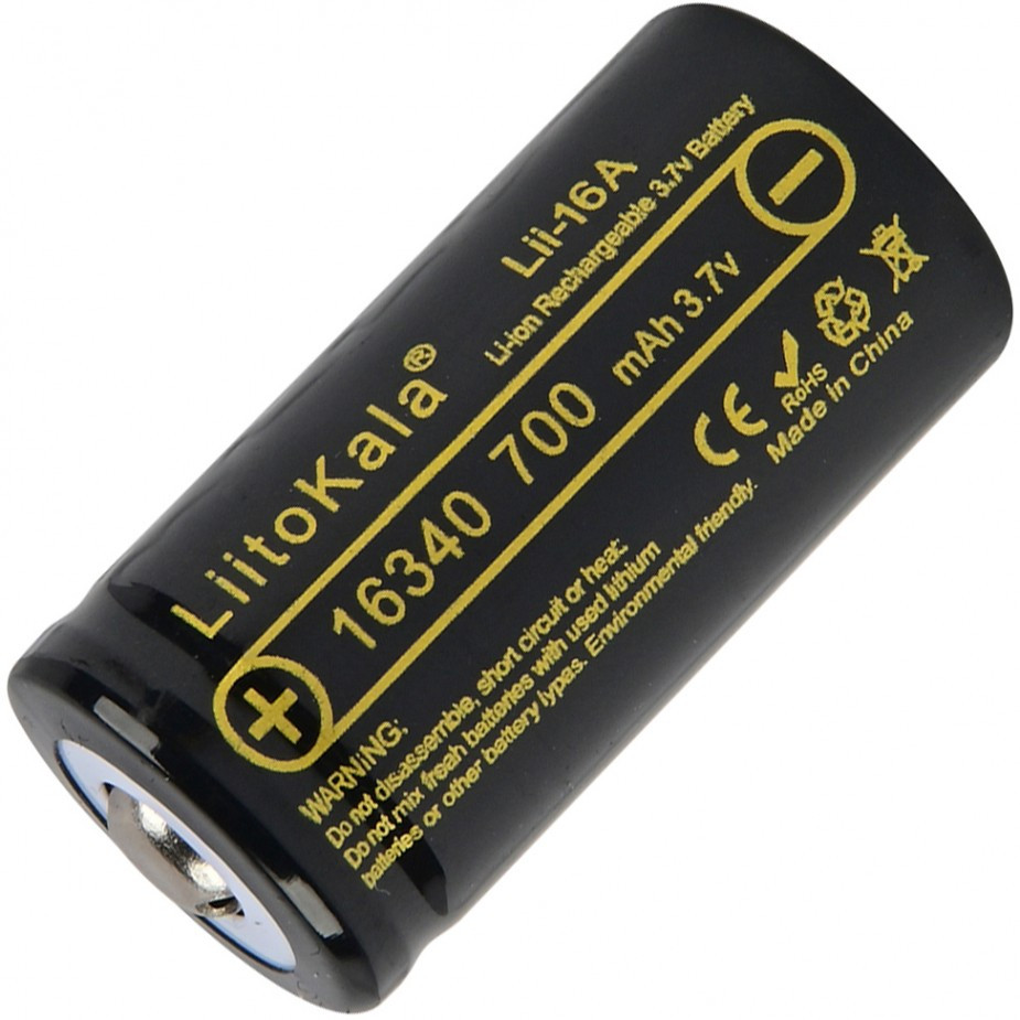 Аккумулятор / батарейка Liitokala 1x16340 700 mAh (Lii-16A)