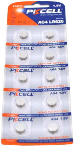 Аккумулятор / батарейка Pkcell 10xAG4 (PC/AG4-10B)