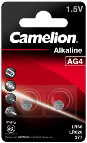 Аккумулятор / батарейка Camelion 2xAG4 (AG4-BP2)