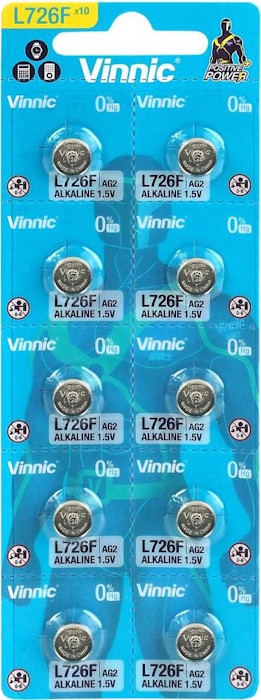Аккумулятор / батарейка Vinnic 10xAG2