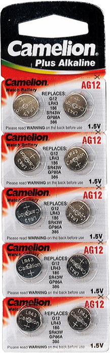 Аккумулятор / батарейка Camelion 10xAG12 (AG12-BP10)
