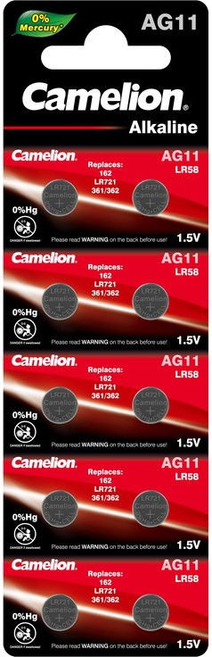 Аккумулятор / батарейка Camelion 10xAG11 (AG11-BP10)