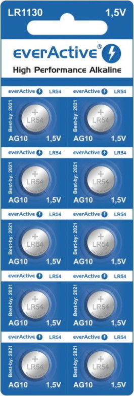 Аккумулятор / батарейка everActive 10xAG10 (EVAG10)