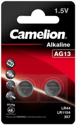 Аккумулятор / батарейка Camelion 2xAG13 (AG13-BP2)