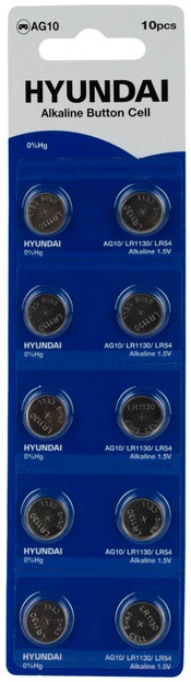 Аккумулятор / батарейка Hyundai 10xAG10 (HT7008010)
