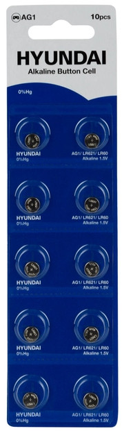 Аккумулятор / батарейка Hyundai 10xAG1 (HT7008001)