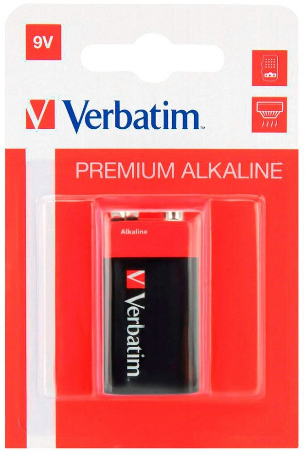 Батарейка Крона Verbatim Premium 1xKrona