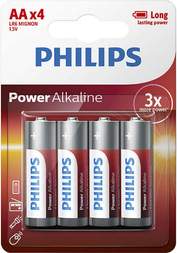 Батарейка Philips Power Alkaline 4xAA