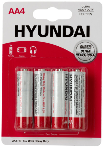 Батарейка Hyundai Heavy Duty 4xAA