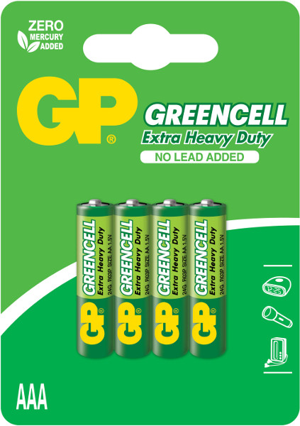 Батарейка GP Greencell 4xAAA
