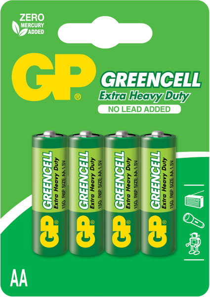 Батарейка GP Greencell 4xAA