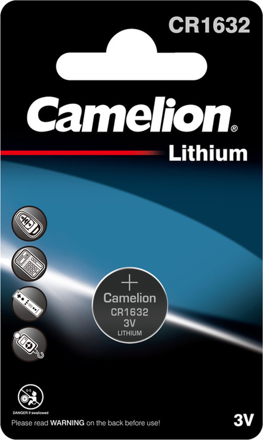 Аккумулятор / батарейка Camelion 1xCR1632 (CR1632-BP1B)