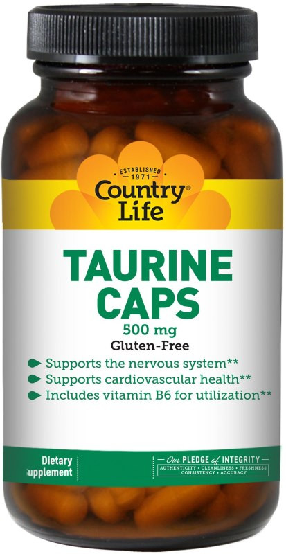 Таурин Country Life Taurine Caps 100 cap