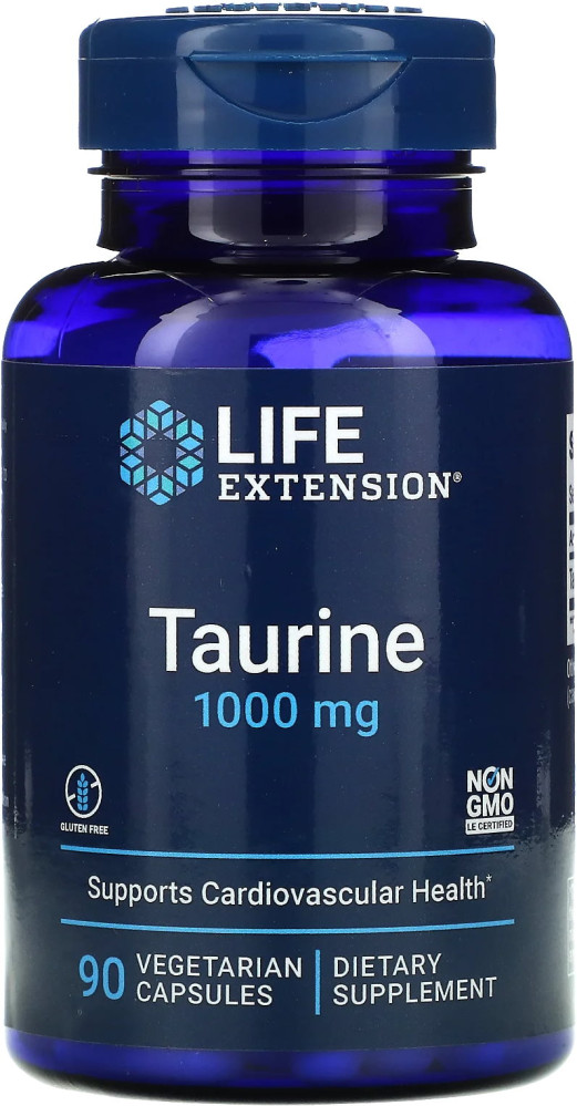 Таурин Life Extension Taurine 1000 mg 90 cap