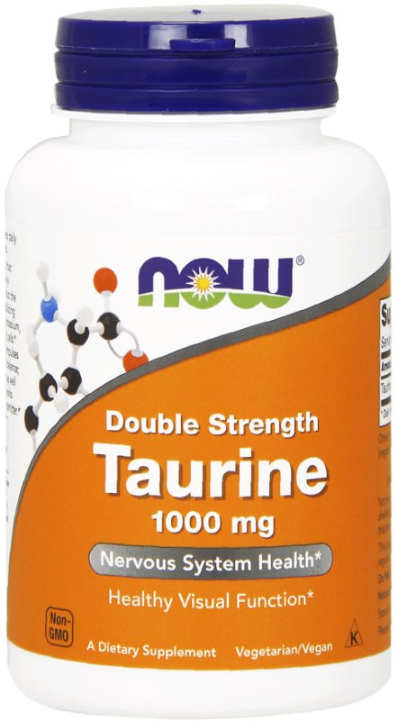 Таурин Now Taurine 1000 mg 100 cap