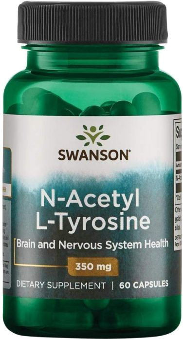 Тирозин Swanson N-Acetyl L-Tyrosine 350 mg 60 cap