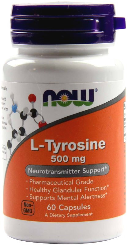 Тирозин Now L-Tyrosine 500 mg 60 cap