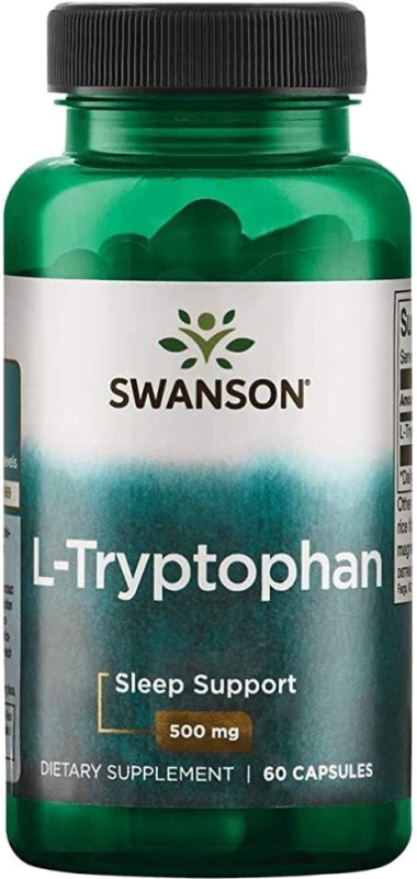 Триптофан Swanson L-Tryptophan 500 mg 60 cap