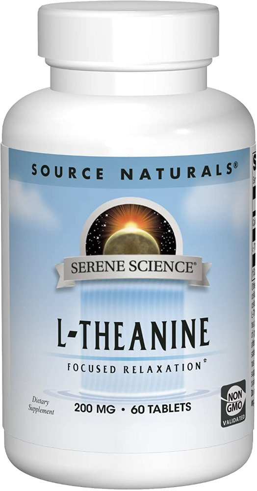 Тианин Source Naturals L-Theanine 200 mg 60 cap