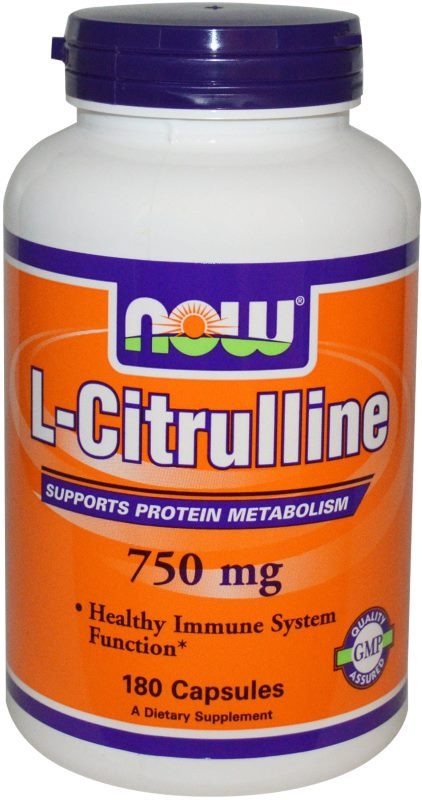 Цитруллин Now L-Citrulline 750 mg 90 cap