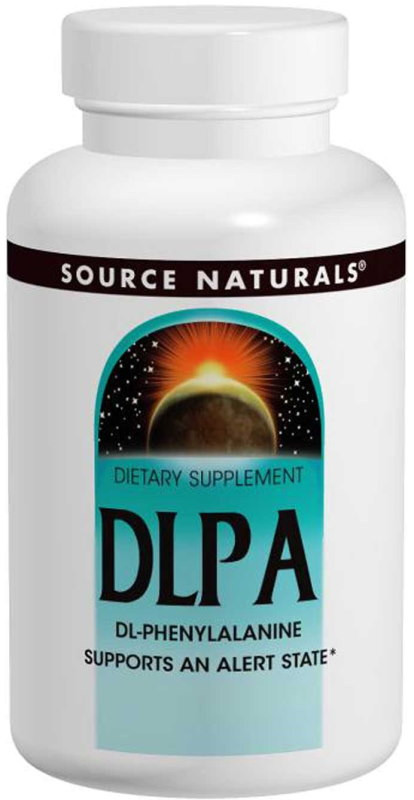 Фенилаланин Source Naturals DLPA 375 mg 120 tab