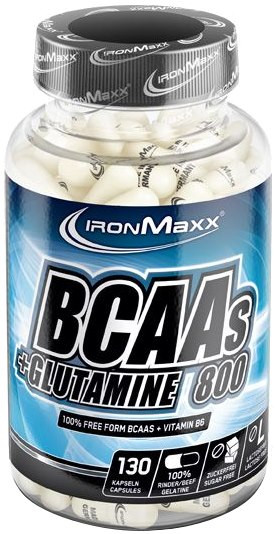 BCAA IronMaxx BCAAs plus Glutamine 800 130 cap