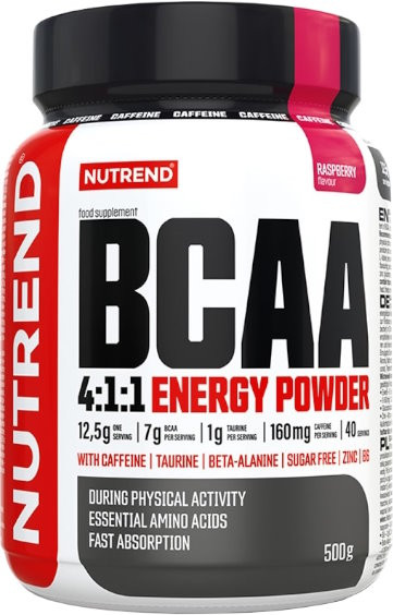 BCAA Nutrend 4-1-1 Energy Powder 500 g