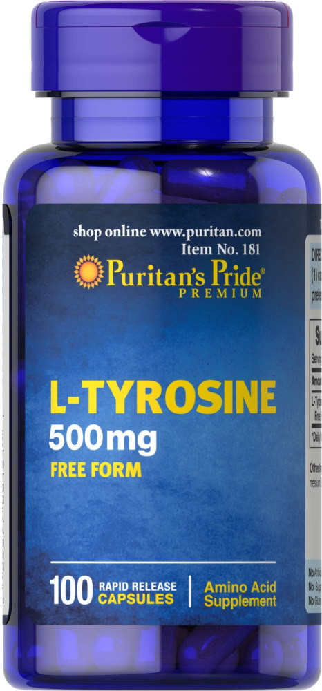 Тирозин Puritans Pride L-Tyrosine 500 mg 100 cap