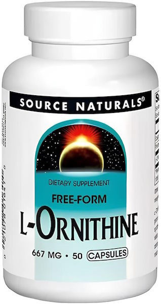 Орнитин Source Naturals L-Ornithine 667 mg 50 cap