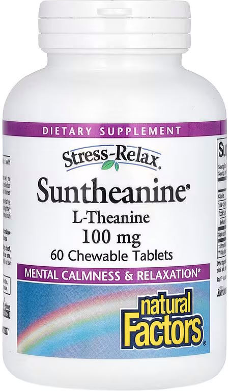 Тианин Natural Factors Suntheanine 100 mg 60 tab