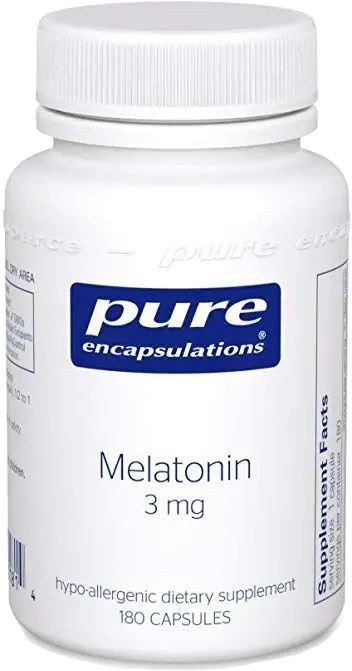 Амінокислоти Pure Encapsulations Melatonin 3 mg 180 cap