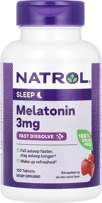 Амінокислоти Natrol Melatonin 3 mg Fast Dissolve 150 tab