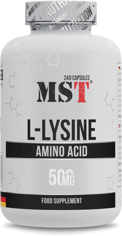 Лизин MST L-Lysine 500 mg 60 cap