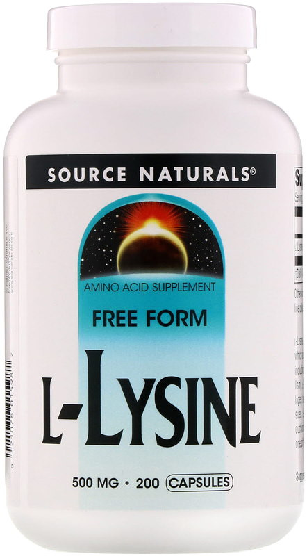 Лізин Source Naturals L-Lysine 500 mg 250 tab