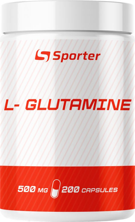 Глутамін Sporter L-Glutamine 500 mg 200 cap