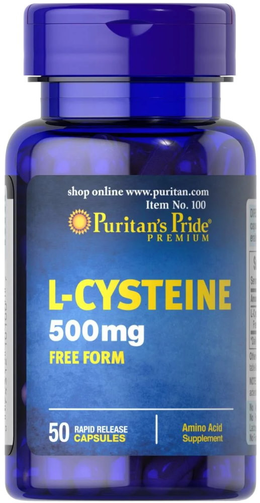 Амінокислоти Puritans Pride L-Cysteine 500 mg 50 cap