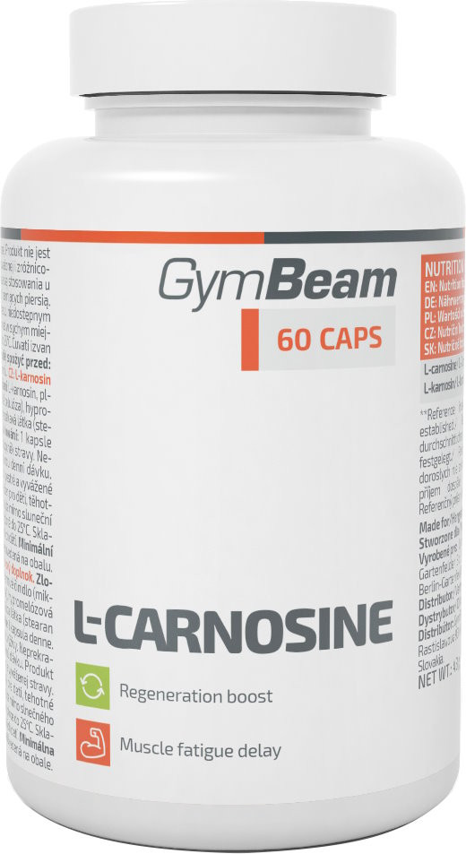 Амінокислоти GymBeam L-Carnosine 60 cap