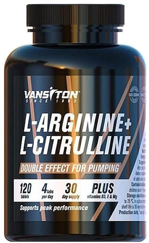Аргінін Vansiton L-Arginine L-Citrulline 120 tab
