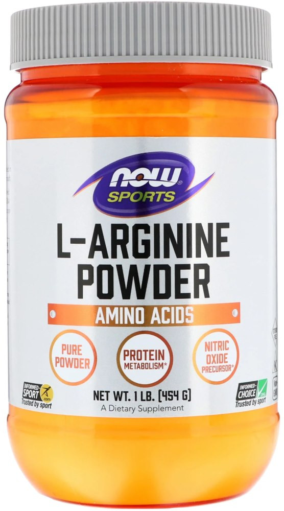 Аргінін Now L-Arginine Powder 454 g