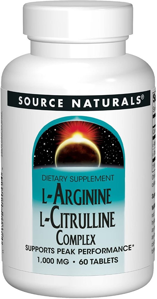 Аргінін Source Naturals L-Arginine L-Citrulline Complex 120 tab
