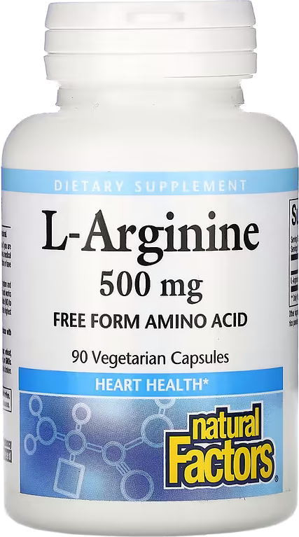 Аргінін Natural Factors L-Arginine 500 mg 90 cap