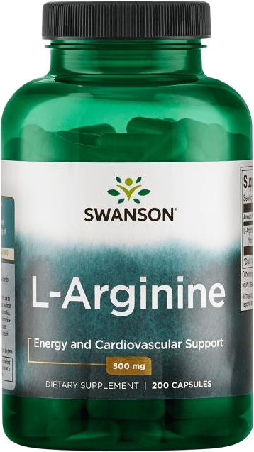 Аргінін Swanson L-Arginine 500 mg 100 cap