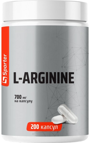 Аргінін Sporter L-Arginine 700 mg 200 cap