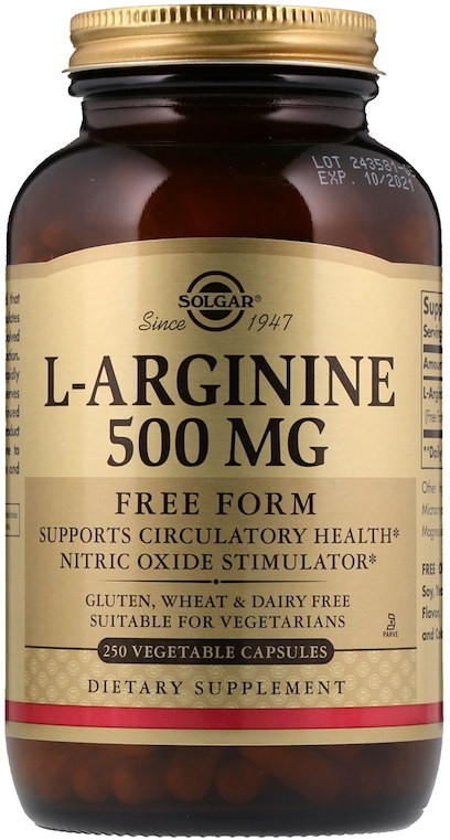 Аргінін SOLGAR L-Arginine 500 mg 250 cap