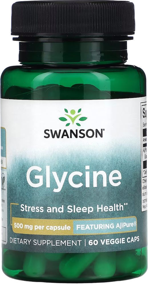 Гліцин Swanson Glycine 500 mg 60 cap